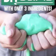 The easiest DIY green slime with glue to make! A fabulous sensory project to make with the kids.