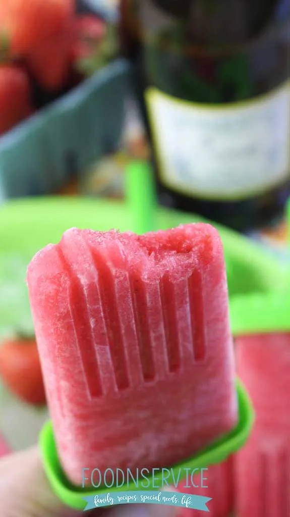 My strawberry prosecco popsicles are so easy to make, and are amazing to eat all year long!