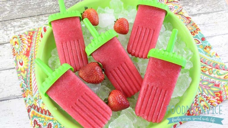 Easy Adult Strawberry Prosecco Popsicles