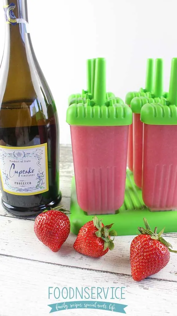 My strawberry prosecco popsicles are so easy to make, and are amazing to eat all year long!