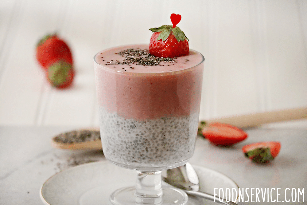 Strawberry Chia Seed Pudding