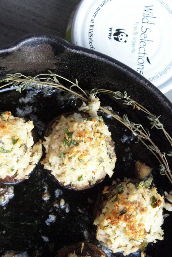 tuna stuffed mushrooms with wild selections