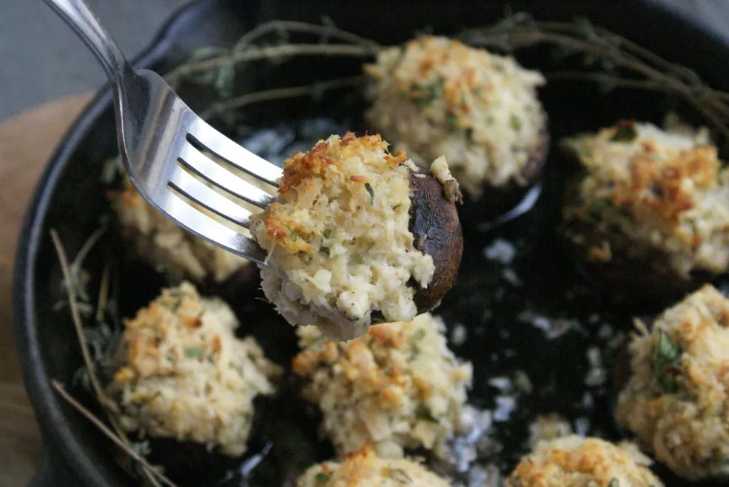 tuna stuffed mushrooms
