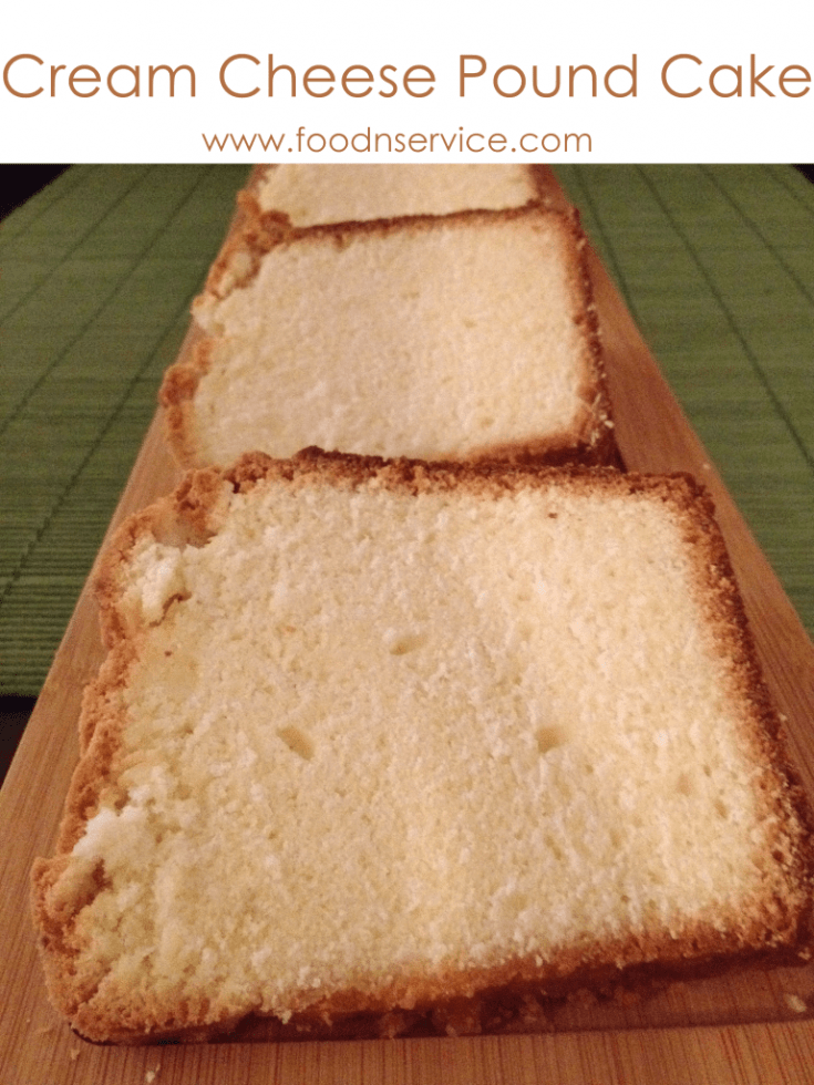 Cream Cheese Pound Cake Recipe