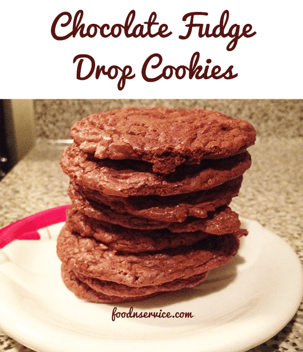 Chocolate Fudge Drop Cookies Recipe