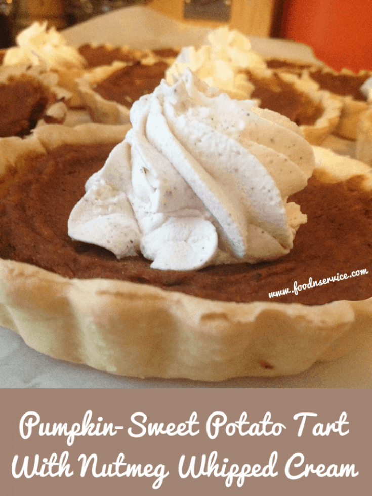 Pumpkin - Sweet Potato Tarts With Nutmeg Whipped Cream Recipe