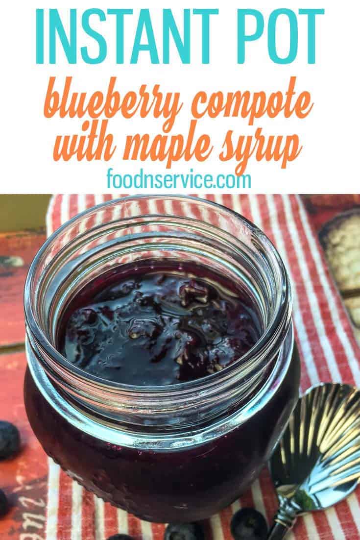 Easy to Make Instant Pot Blueberry Compote