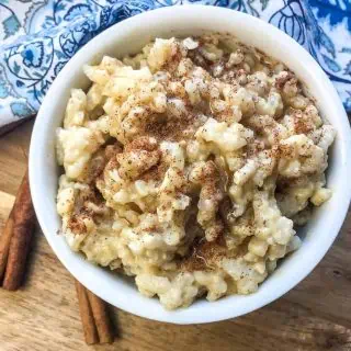 instant pot classic rice pudding