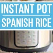Instant Pot spanish rice pinterest image