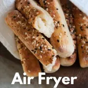 air fryer 2 ingredient bagel sticks pinterest