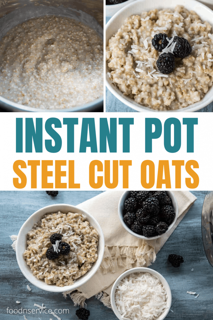 pinterest image for steel cut oats colalge