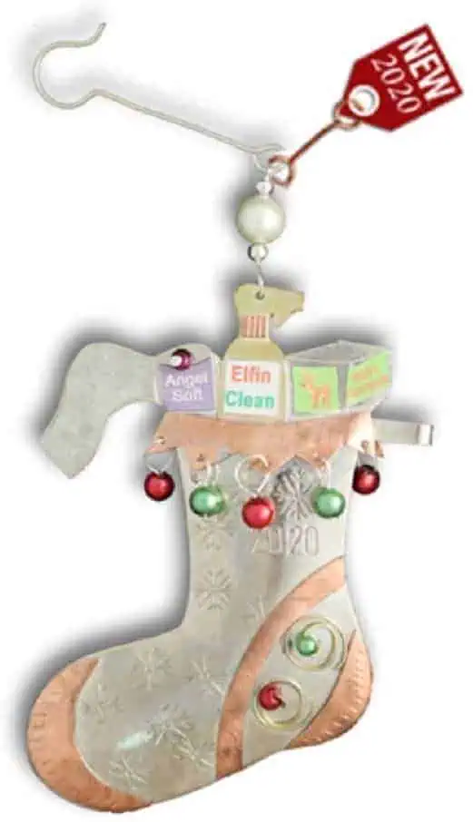 cleaning supplies quarantine christmas ornament