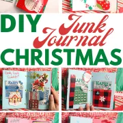 christmas junk journal pinterest pin