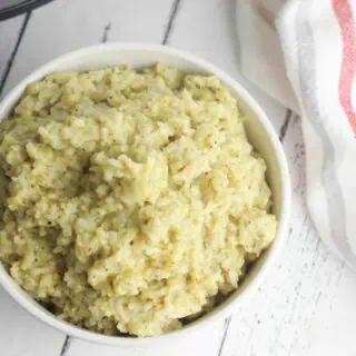 instant pot cheesy broccoli rice