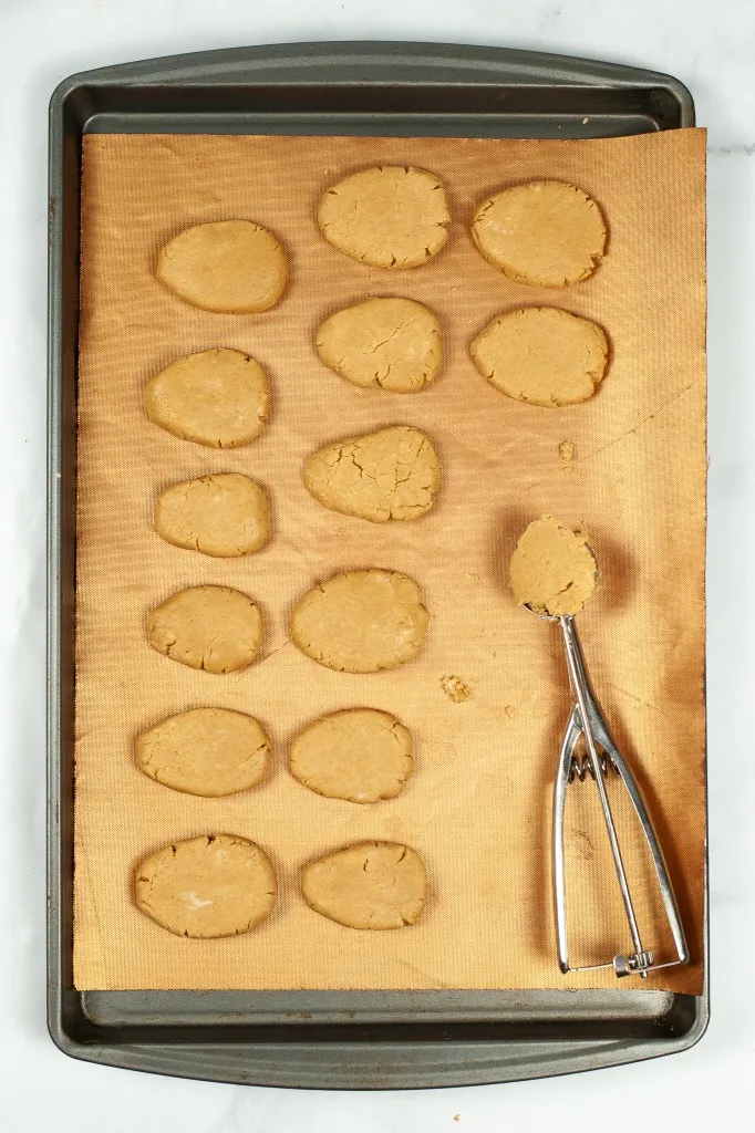 mold egg shaped peanut butter eggs to place in freezer