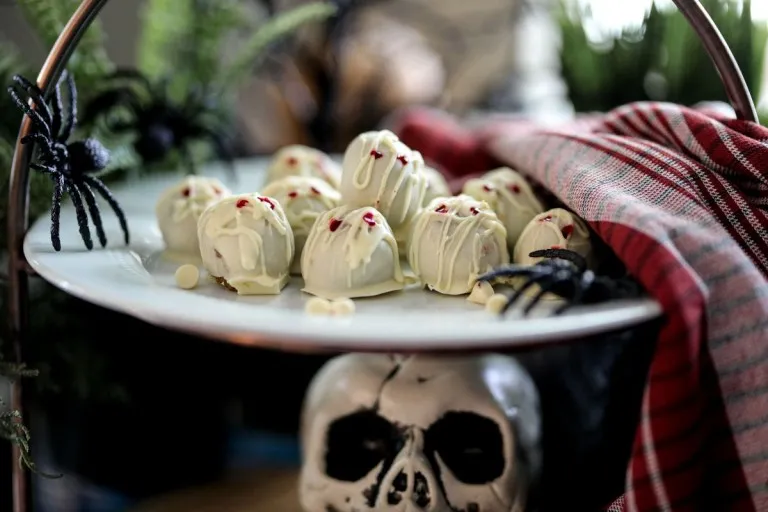 Pumpkin Cheesecake Mummy Truffles