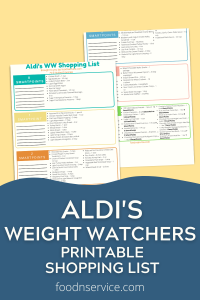 Aldi's Weight Watchers Shopping List • FoodnService