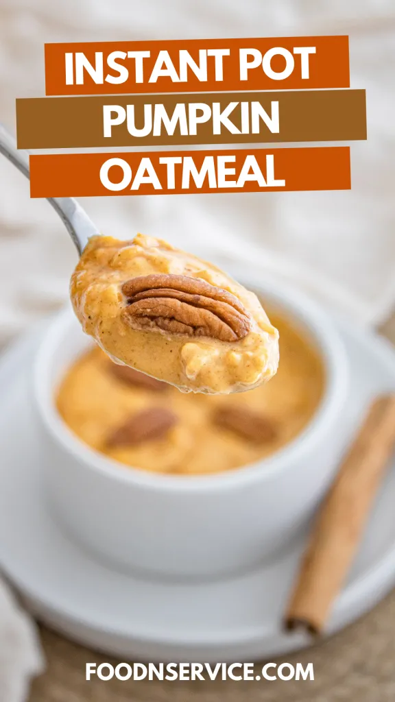 There's no better way to start the morning off then with a bowl of this delicious Instant Pot pumpkin oatmeal!