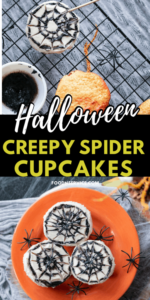 These Halloween Spider Web Cupcakes will add an extra dose of creepy crawly effect to your Halloween dessert creations.