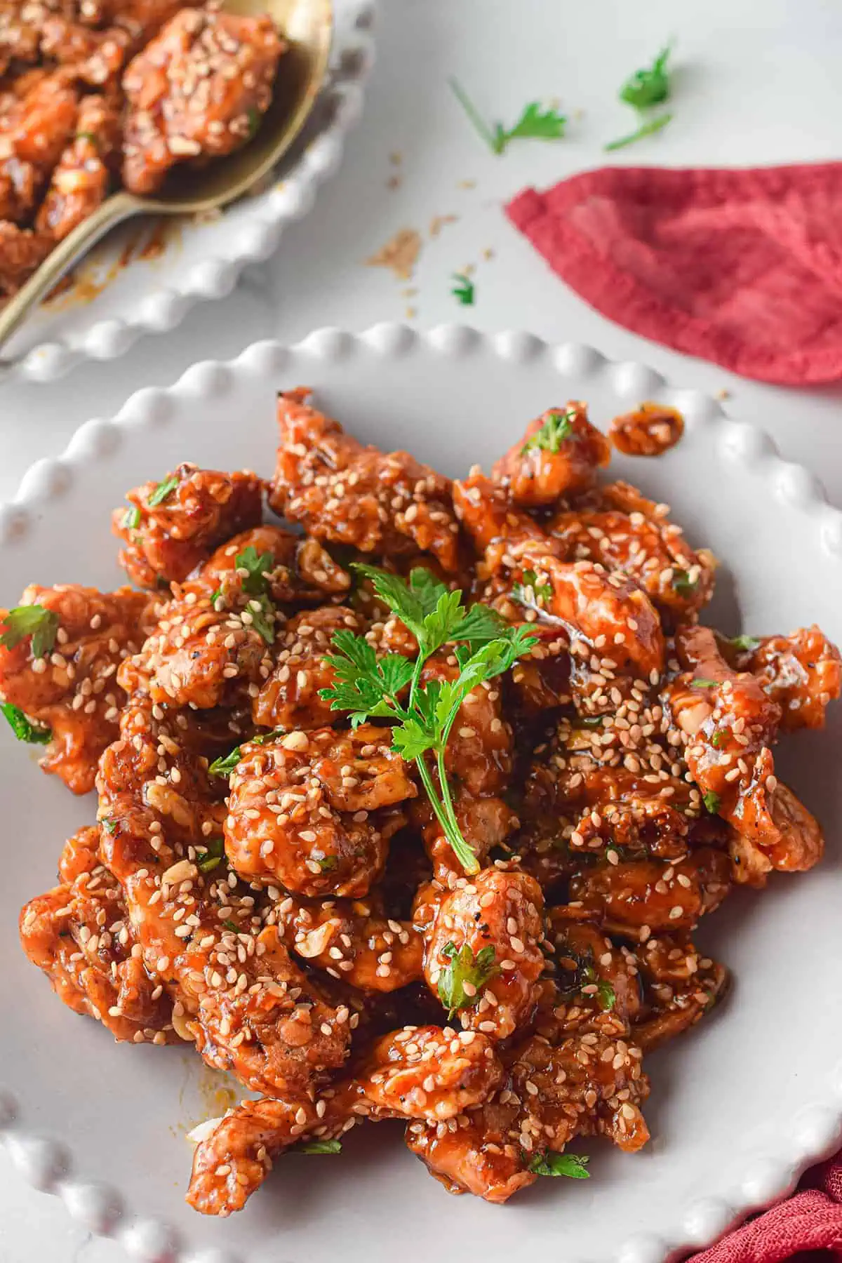 air fryer sesame chicken 3