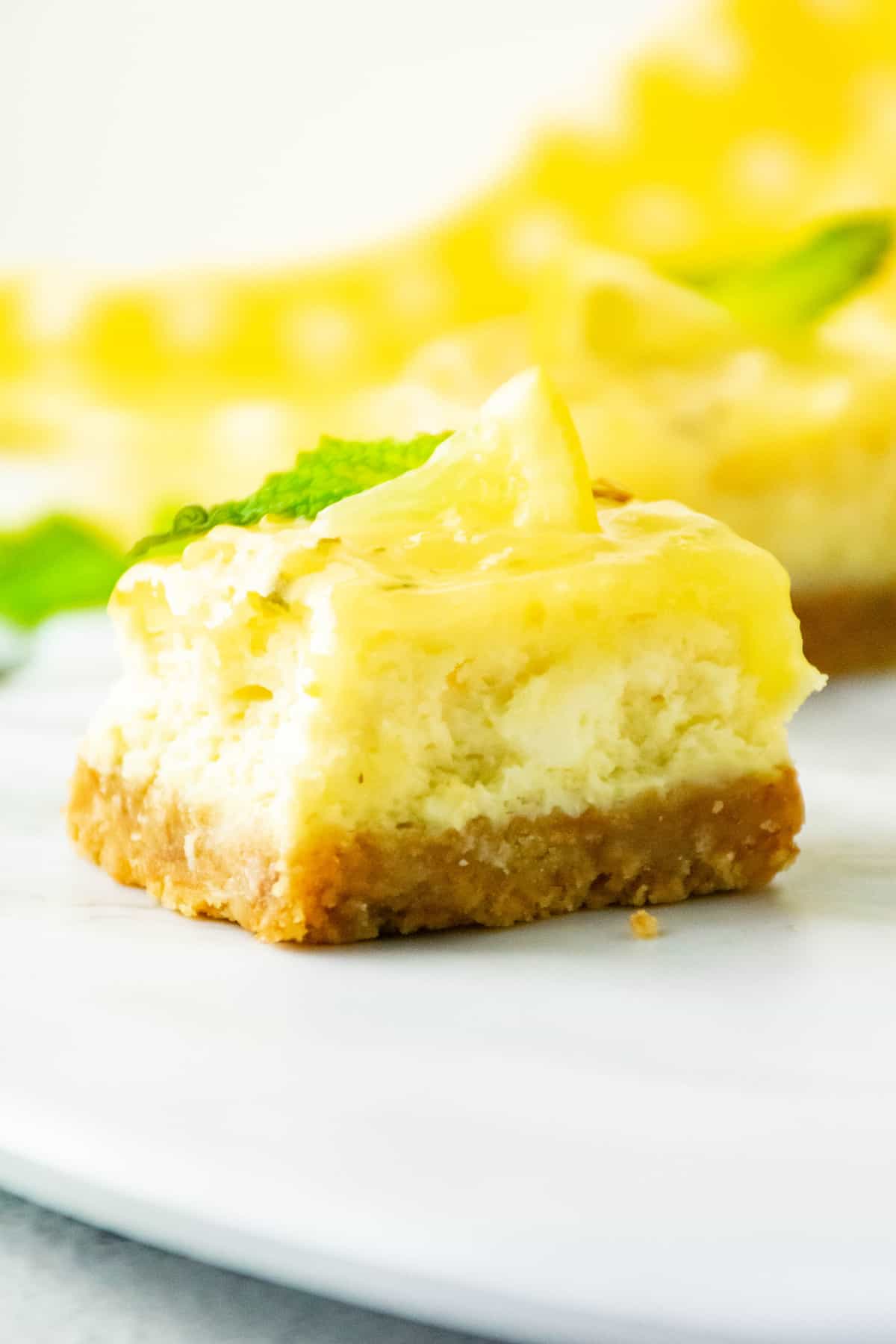 The Easiest Lemon Cheesecake Bars Recipe • FoodnService