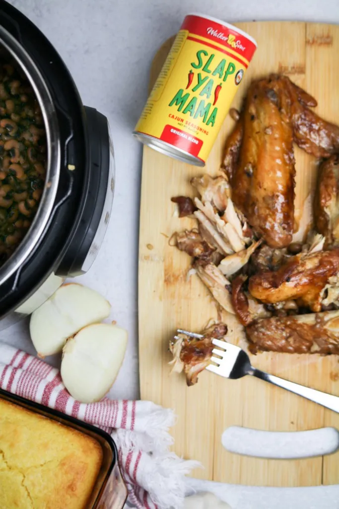 shredding smoked turkey for instant pot black eyed peas