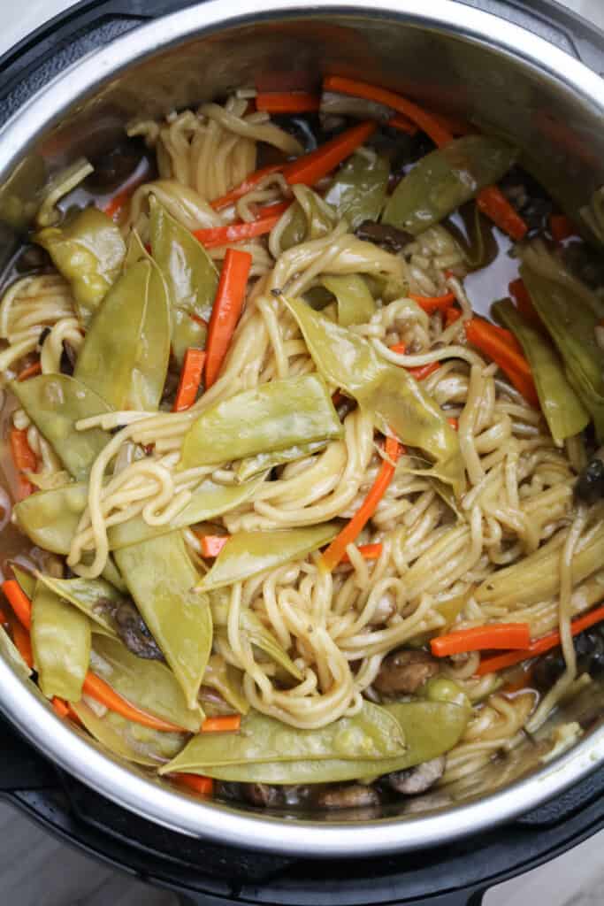vegetable lo mein in instant pot