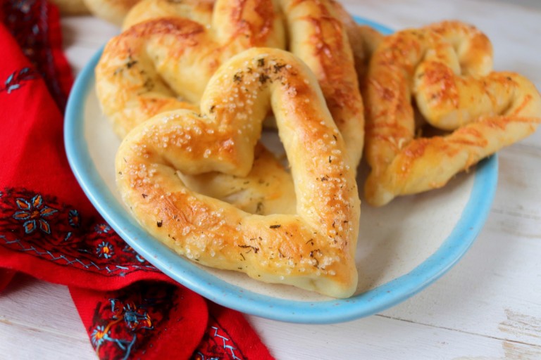 Heart Shaped Breadsticks