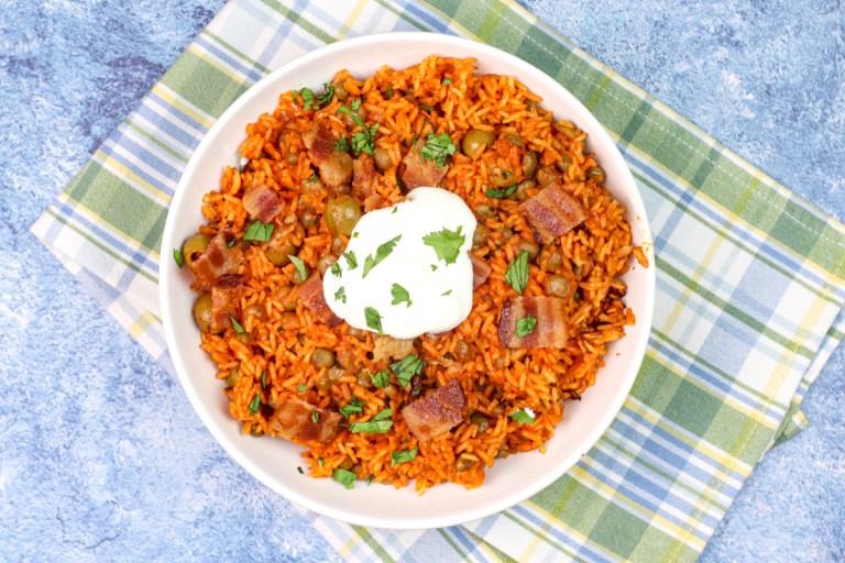 Instant Pot Arroz con Gandules