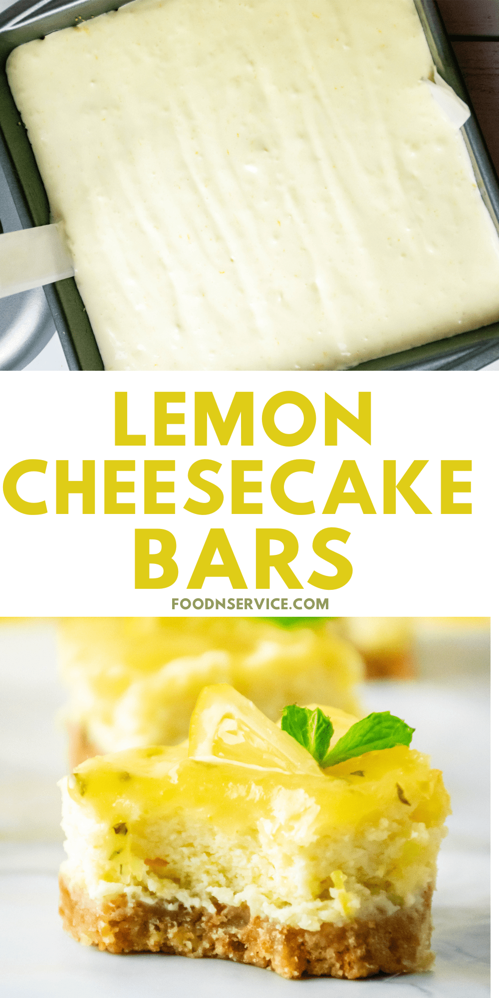Lemon Cheesecake Bars