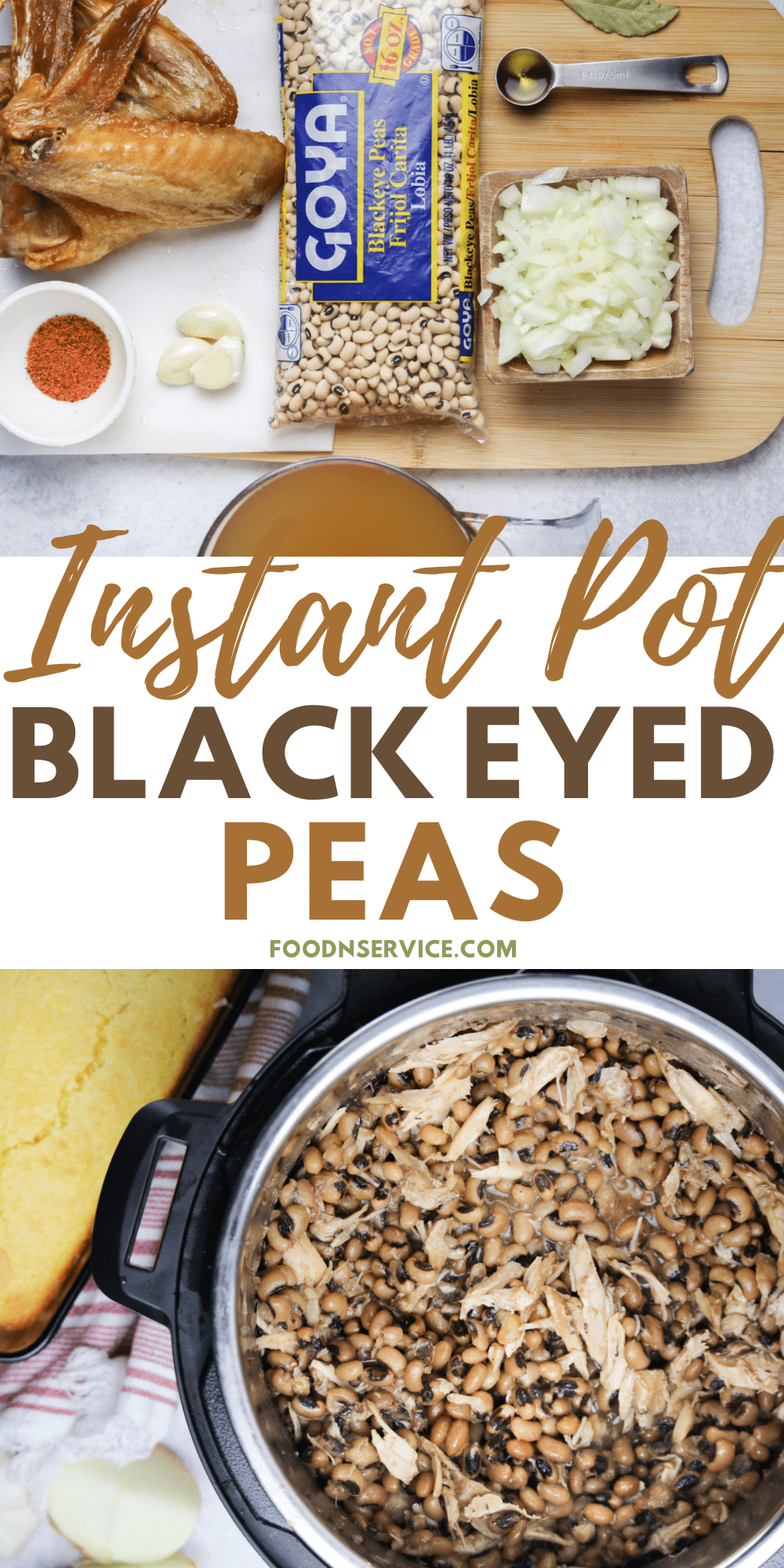Instant Pot Black Eyed Peas