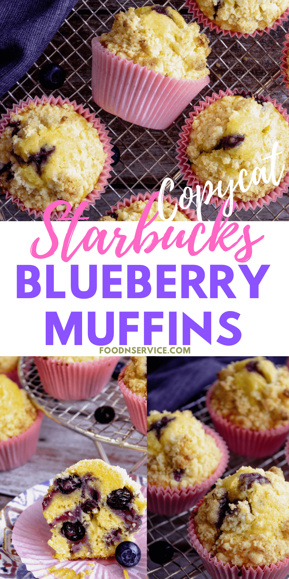 Starbucks Copycat Blueberry Muffins
