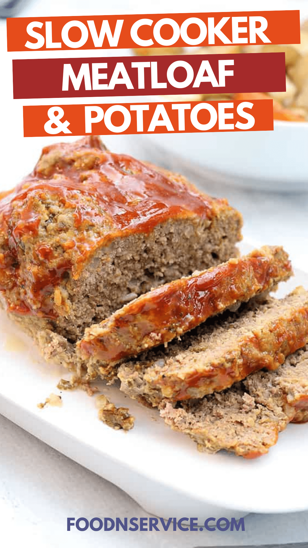 Slow Cooker Meatloaf and Potatoes