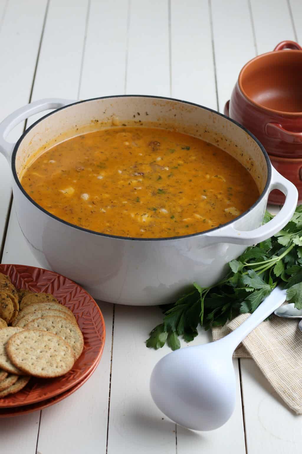 Dutch Oven Ham and Bean Soup • FoodnService