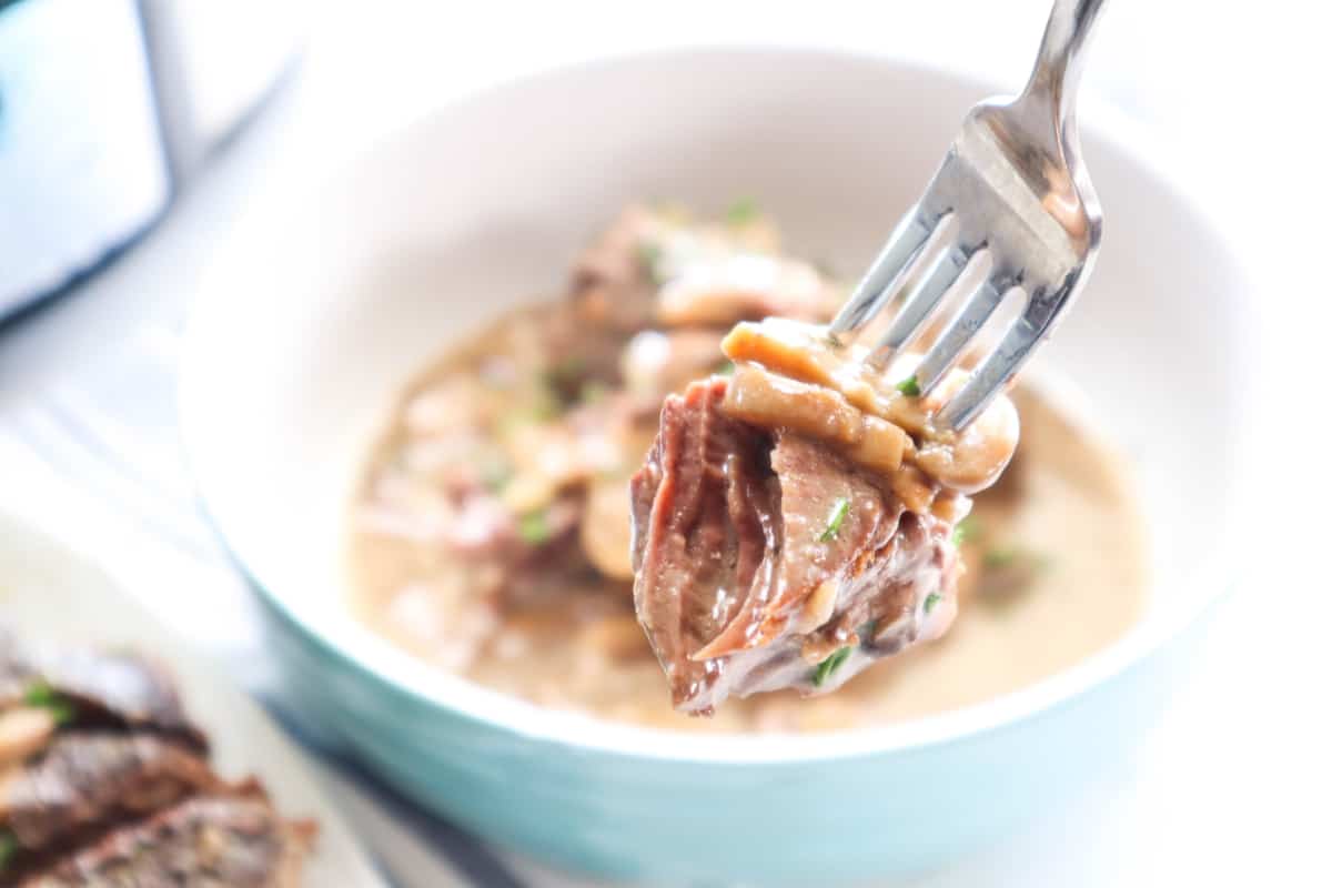 Slow Cooker Creamy Mushroom Pot Roast • FoodnService