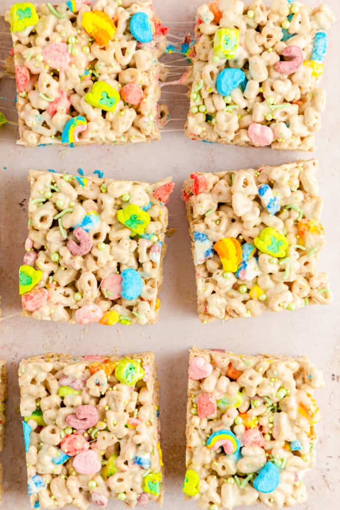 lucky charms treats bars made with cereal