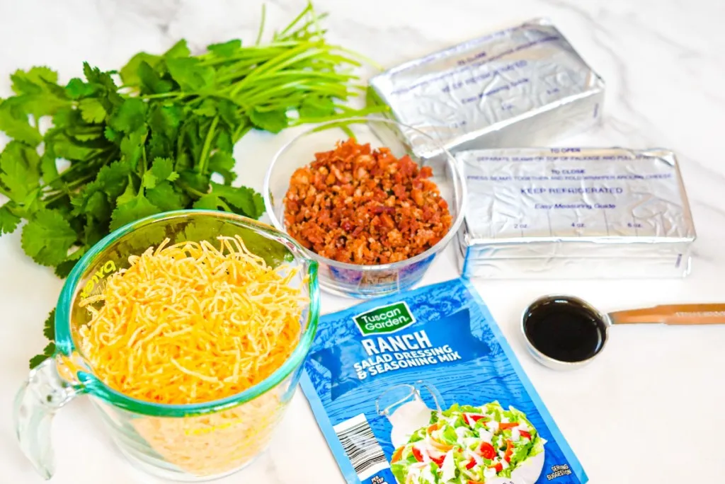 ingredients to make Easter carrot cheese ball