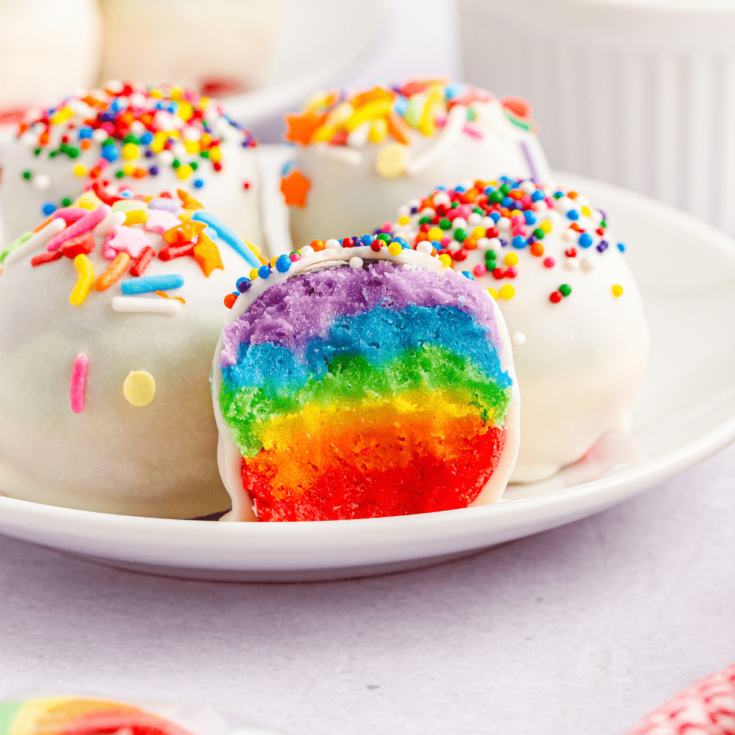 Rainbow Cake Balls