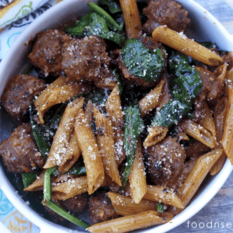 Penne Pasta With Sausage