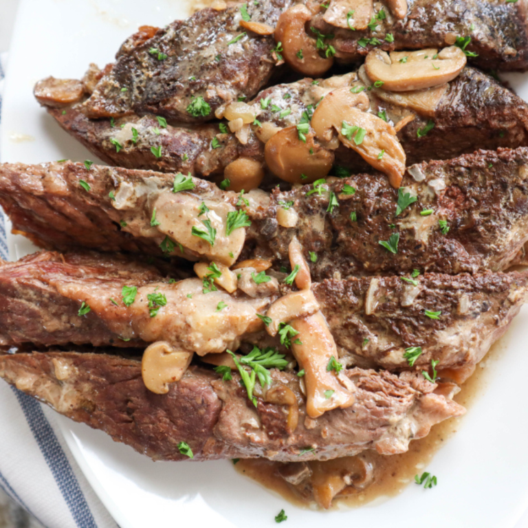 Slow Cooker Creamy Mushroom Pot Roast