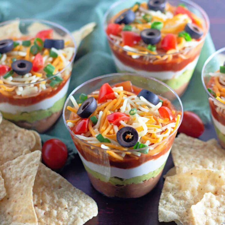 7 Layer Dip Cups