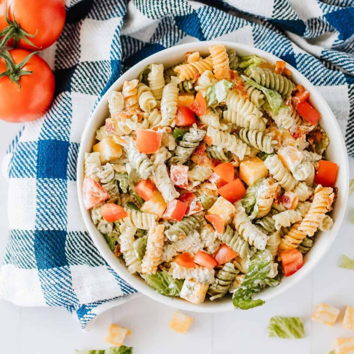 blt pasta salad for main image salads category