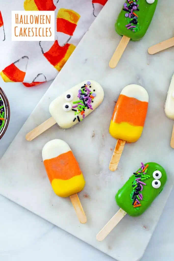 easy to make halloween cakesicles