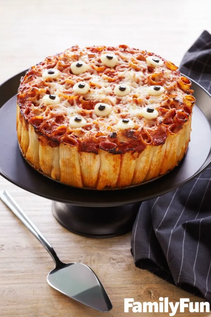 baked pasta eyeball dinner recipe