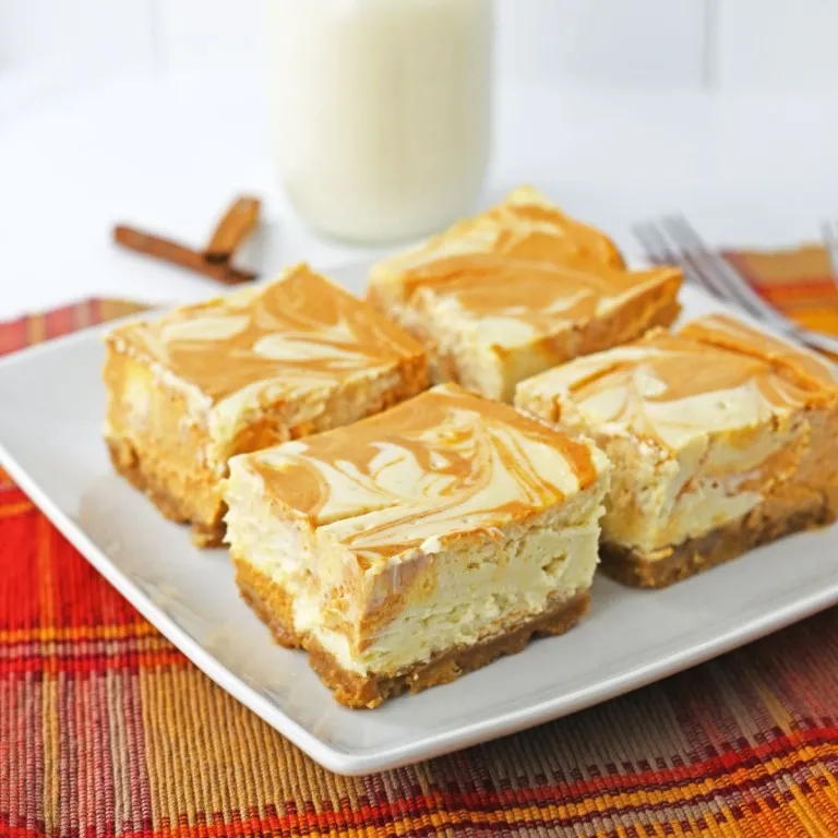 Pumpkin Cheesecake Bars