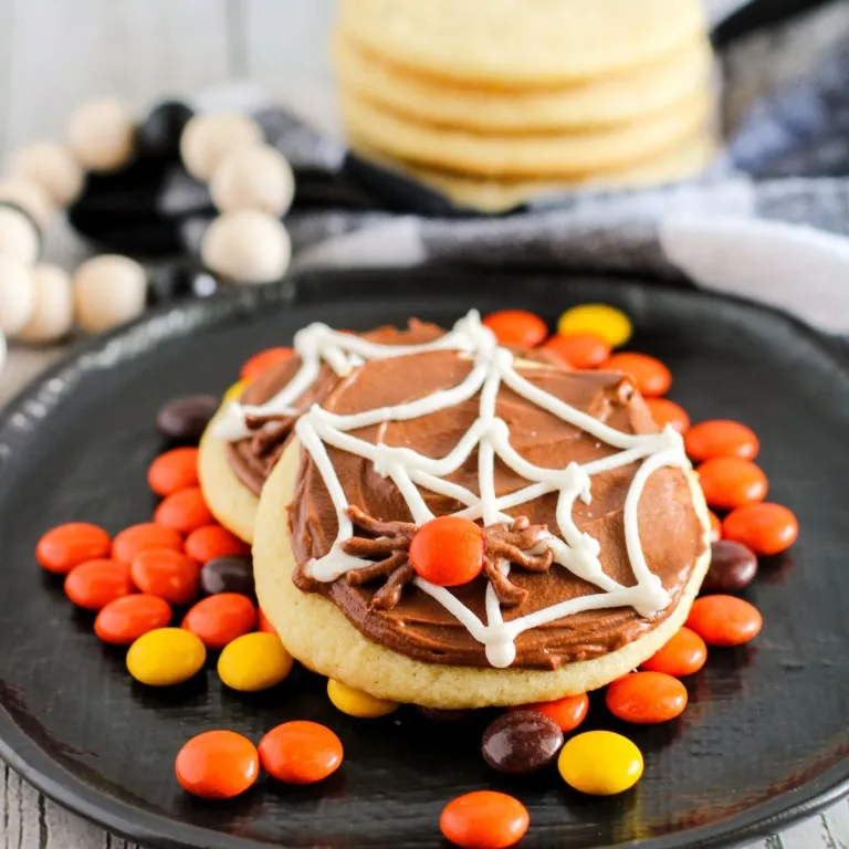 Easy Spider Web Sugar Cookies