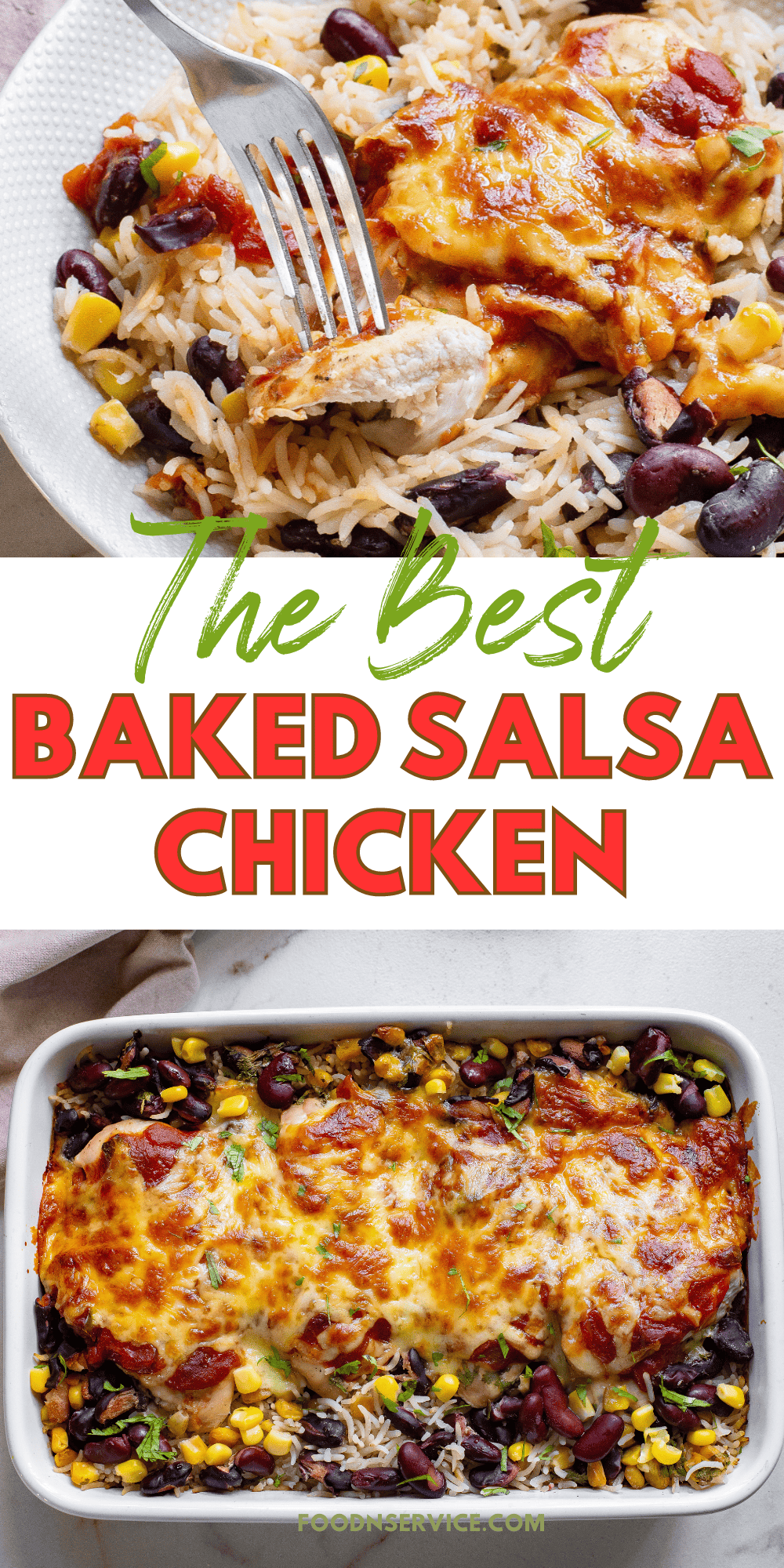 Baked Salsa Chicken (Easy Cheesy Weeknight Dinner)