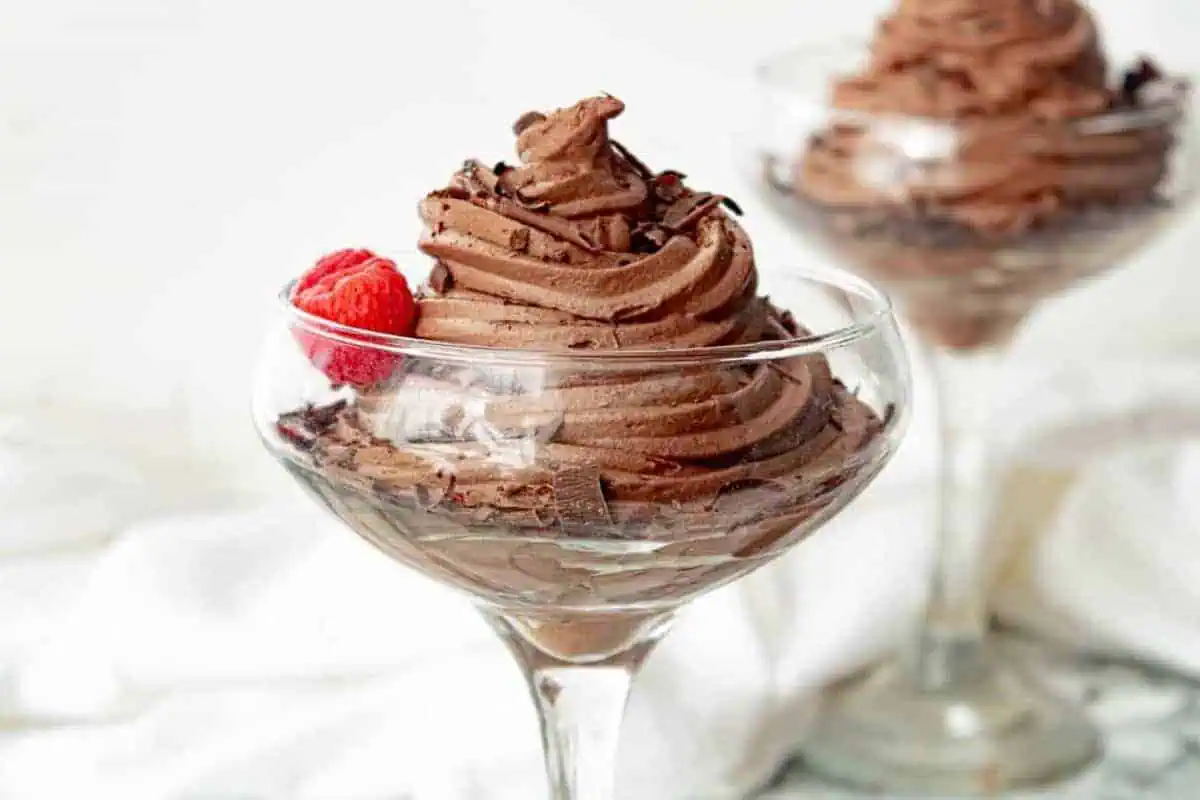Keto chocolate mousee.