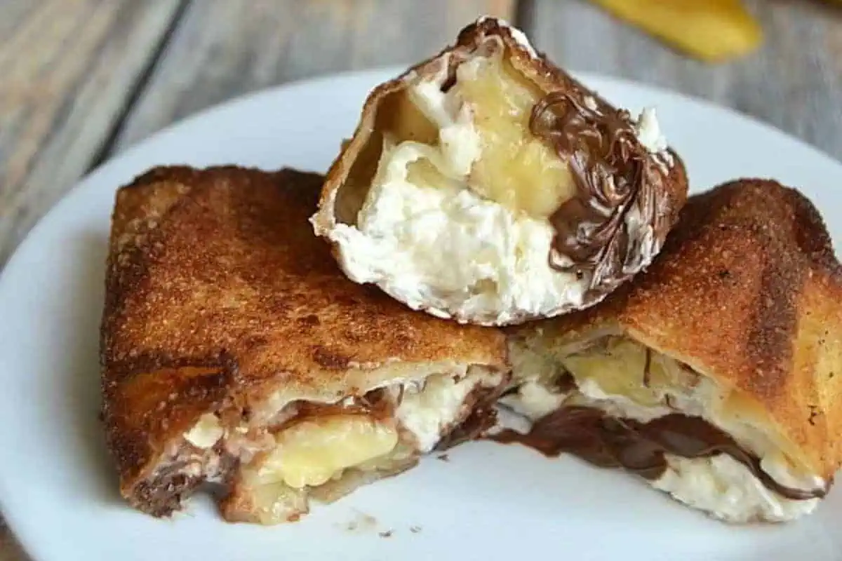 Nutella cheesecake rolls.