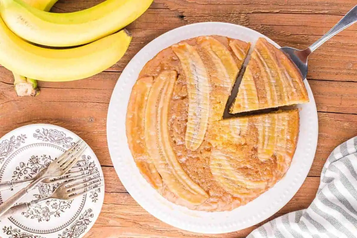 Banana upside down cake.